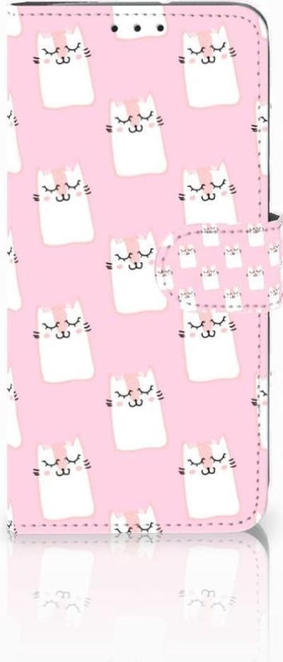 Motorola Moto G7 Power Telefoonhoesje met Pasjes Sleeping Cats