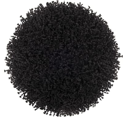 Heckettlane Badmat Onda - Badkamermat - Bidetmat - Antislip tapijt - 60 cm - Rond - Zwart