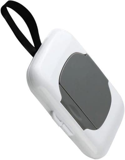 Reisdoekjes Case - Veeg Dispenser Houder - Onderweg Luiers Verslonen - Hervulbare Container - 10 cm x 7.5 cm