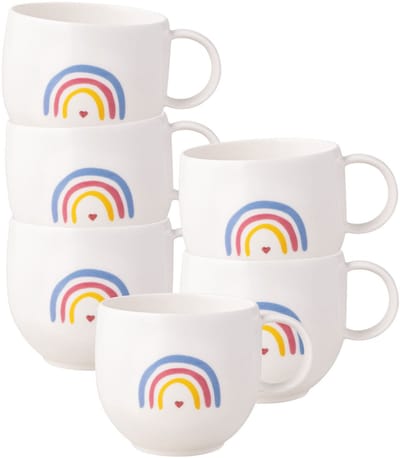 Villeroy & Boch - With Love - Be Happy Mokken 6 stuks