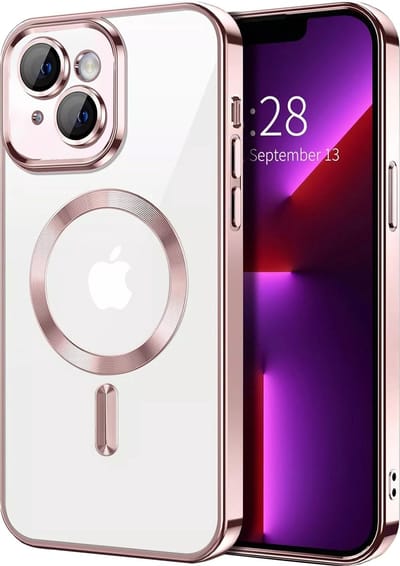 TG Techgrip - Hoesje Geschikt voor iPhone 10/X/XS Magsafe Compatible Rose Goud - Back Cover Hoesje met ingebouwde 9H HD camera glas bescherming - Rose Goud Hoes Geschikt voor iPhone 10/X/XS