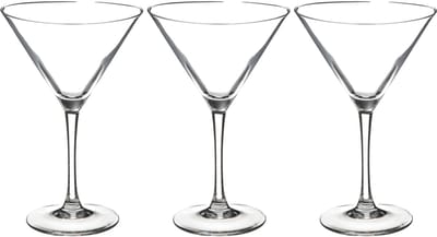 Secret de Gourmet Cocktailglazen - 12x stuks - martiniglazen - 210 ml - transparant