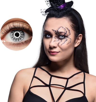 Boland - Paar weeklenzen Spin - Volwassenen - Halloween en Horror - Halloween contactlenzen - Horror