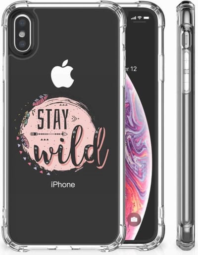 Apple iPhone X | Xs Stevig Bumper Hoesje Boho Stay Wild