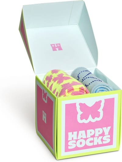 Happy Socks - 2-Pack Butterfly And Blue Socks Gift Set mt 36-40