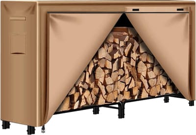 Brandhoutrek afdekking, duurzame waterdichte afdekking met winddichte designs, geschikt voor 183 cm
