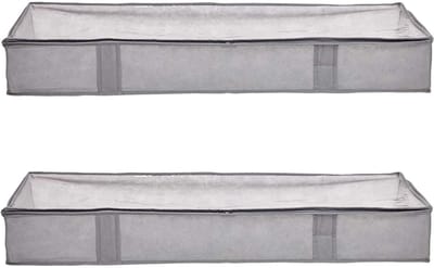 Famanu – Opbergdoos,Kunststof Opbergmand met Handgrepen,Keukenkast,Opbergdoos,Kunststof Doos Organizer box voor Badkamer,Keuken (Blauw - 30×20×12 cm)