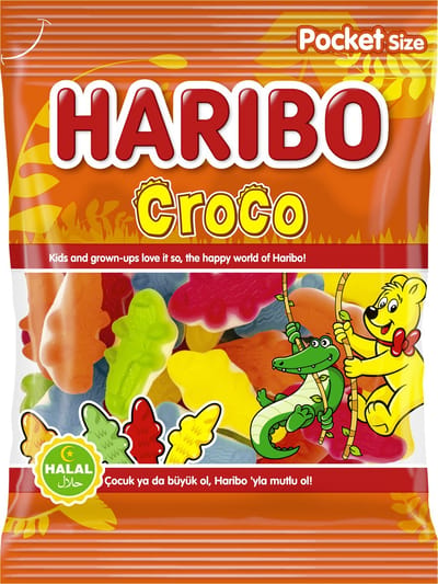 Haribo Croco - Halal - 18x100g Voordeeldoos