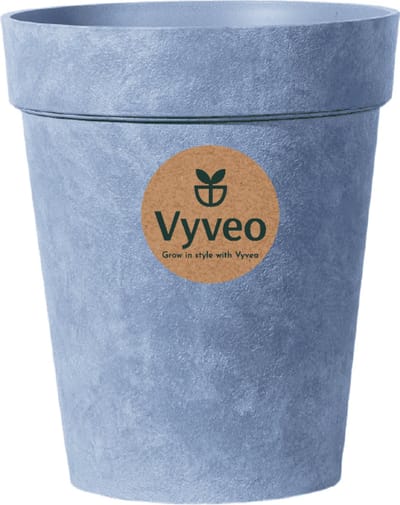 Vyveo - Bloempot Heritage - 32x36 - Lichtgrijs (Retro) - Bloempot voor binnen en buiten - Lichtgewicht - Breukbestendig - Vorstbestendig - UV-bestendig