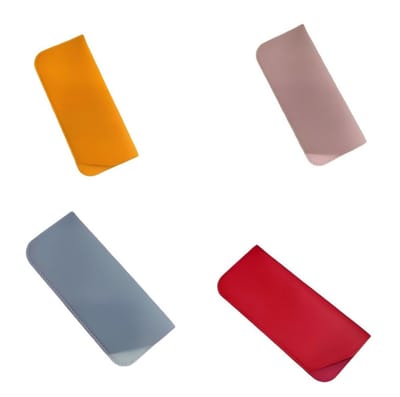 Set van 4 Opbergetuis voor brillen — 175 mm x 75 mm — Opbergzakjes — Brillenkokers — Eenvoudige, draagbare en stofvrije etuis — Brillenhoesjes — Beschermhoesjes en -kokers voor zonnebrillen — Opbergzakken voor brillen — Beschermkokers voor brillen