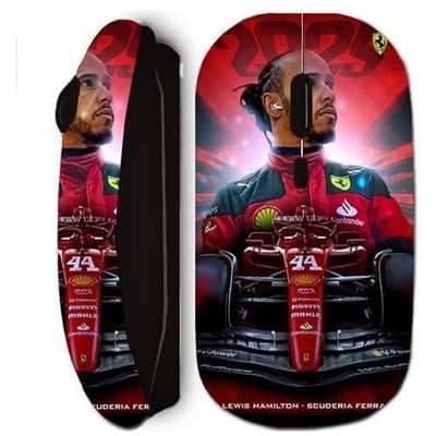 Souris sans fil - Maniacase - Lewis Hamilton - Noir - USB - Avec nano récepteur