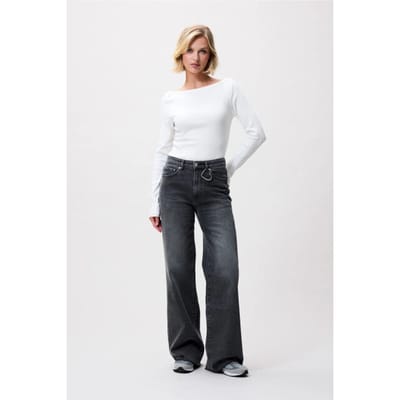 Catwalk Junkie Loose Fit Jeans Jeans Dames - Broek - Antraciet - Maat 27