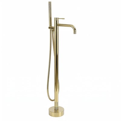 Rea - Venti - Vrijstaande Badmengkraan - Gouden - 26x16x115cm