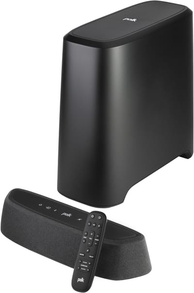 Polk Audio MagniFi Mini AX soundbar met draadloze subwoofer Dolby Atmos DTS:X zwart compact thuisbioscoopsysteem