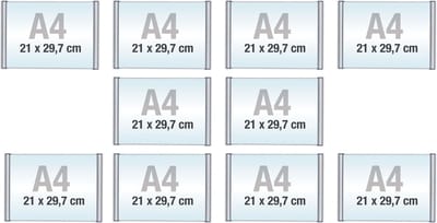 10 pack A4/Bewegwijzeringsborden met Klikprofiel /formaat 21x29,7cm/wegwijs bordjes/aluminium deurbordjes/naambordje kantoor/route bordje/aanwijs bordje/zelfklevend/verwijs bord/ informatie bord.