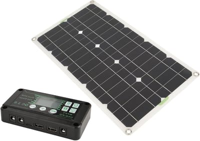 Zonnepaneel Set - Energie Oplader - Off-Grid Stroom - Hoge Efficiëntie - 250 Watt - Zwart