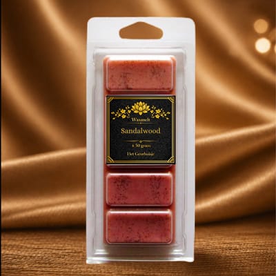 Waxmelt Snapbar - Sandalwood - Handgemaakt - 100% Sojawax - Voor (elektrische) geurbrander - Dierproefvrij
