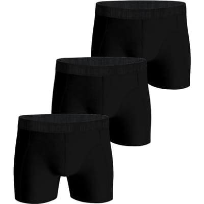Björn Borg Bamboo Cotton Blend boxers - heren boxers normale lengte (3-pack) - zwart - zwart - zwart