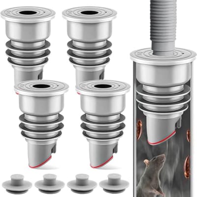 4 Stuks Silicoon Afvoerbuis Stoppen - Afvoerplug en Sealer voor Wasmachine en Keuken