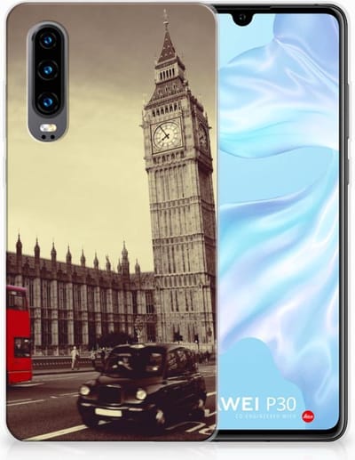 Huawei P30 Siliconen Back Cover Londen