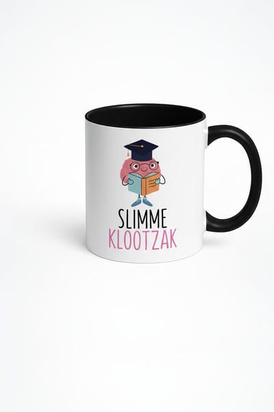 Slimme Klootzak Mok - Unieke Koffiemok met Humor voor Studenten en Slimmeriken