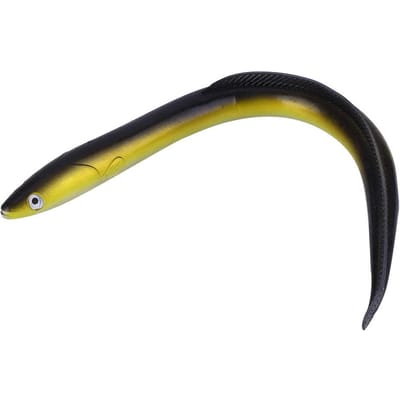 Appât de pêche artificiel réaliste doux en forme de petite anguille Accessoire d'accessoires de pêche black