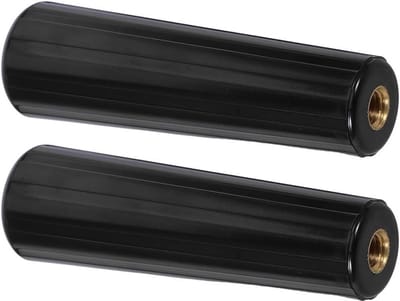 Geïsoleerde grillgreep set van 2 stuks, reservegreep voor grillrooster, hittebestendig gereedschap en accessoires voor barbecue en rotisserie