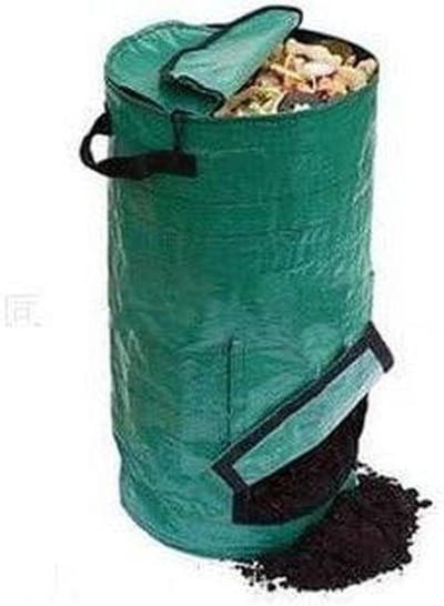 Composteer Tas - Afval Bak - Keuken Afval Verwerken - Hoge Composteerefficiëntie - 150 Liter - Donker Groen