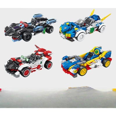 Bouwstenen Cool Team Racen Compatibel Jongens Kleine Deeltjes Gemonteerd Educatieve Bouwstenen Kinderspeelgoed 28*24*20.2cm