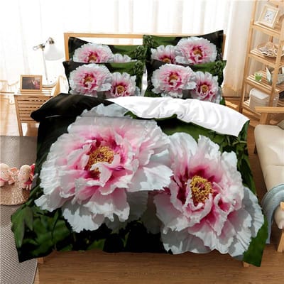 Prachtig Bloemen Katoenen Dekbedovertrek Bed 150 Dekbedovertrekken Beddengoed 160x200 Set Dekbedsets 220x240 Echtpaar Tweepersoons Kingsize Thuis EU single(135x200cm)