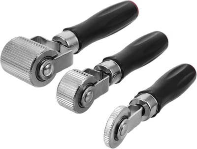 LABRIMP 6 Stuks Delige Universele Autoband Reparatieset met Metalen Bandenplakrollers voor Auto Motorfiets Fiets Effectief Luchtbellen Verwijderen Duurzaam Geschikt voor Professioneel