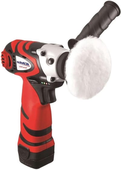 Draadloze Polijstmachine - Schuurmachine Set - Auto Detailen - Compact Ontwerp - 75mm Pad - Rood/Zwart