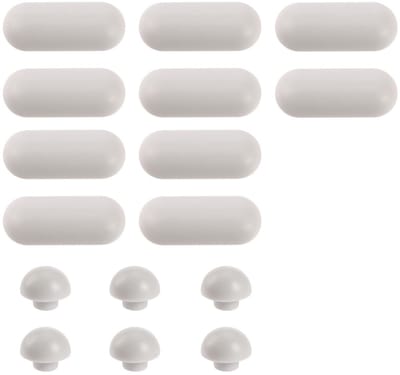 Dailygoods- Toiletzitting Bumpers Set - 10x Ovale Bumpers - 6x Ronde Bumpers - Geluidsreductie - Universeel - LDPE/EVA Materiaal - Wc-bril