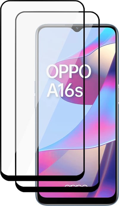 2x Screenprotector geschikt voor Oppo A16 Full - Beschermglas Screen Protector Glas