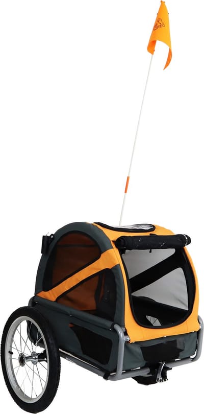 Doggyride Fietskar Mini 20 Oranje/Grijs Cabin Only