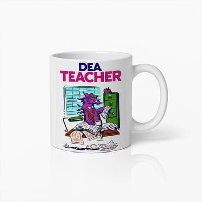 Dear Teacher Mok – 330 ml Grappige Bedank Koffiebeker – Perfect Cadeau voor Leraren, Docenten en Schoolpersoneel