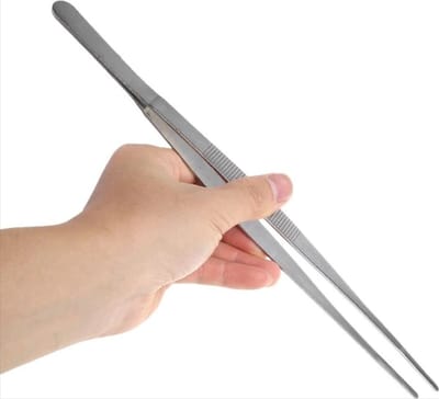 *** Vleespincet - Keukenpincet - Barbecuepincet - RVS - 30 cm - Goede grip - Vlees-pincet - Keuken - Barbecue BBQ - van Heble® ***