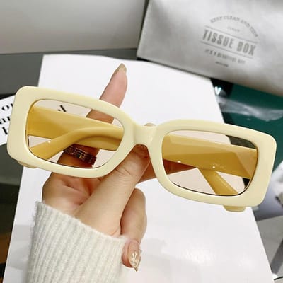 Klassieke Vierkante Zonnebrillen Voor Vrouwen Mannen Rechthoekige Zonnebril Vrouwen Ovale Vorm Bril Oculos De Sol voor Mannen Vrouwen Brillen MULTI