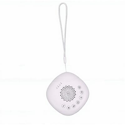 Machine à Bruit Blanc pour Adultes Bébés Sommeil Relaxation avec Veilleuse Colorée 20 Sons 3 Minuteries pour la Maison le Voyage white