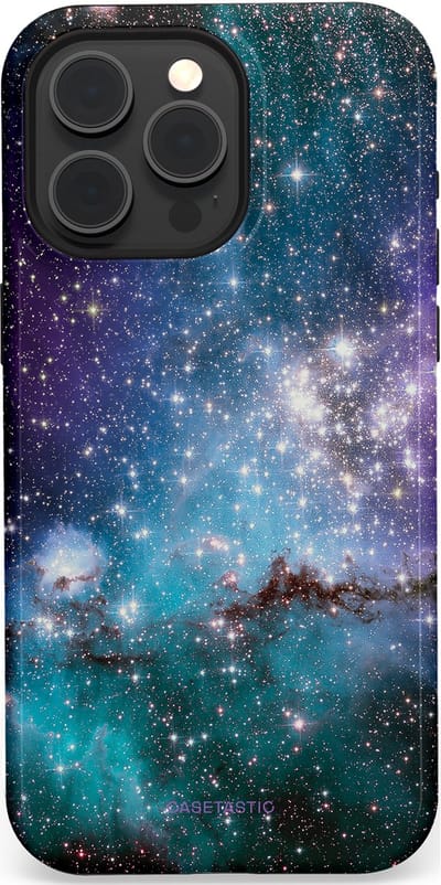 Casetastic Hoesje Geschikt voor Apple iPhone 15 Pro Max Magsafe - Stijlvolle Beschermende Duo-layer Case - Nebula nachtdroom