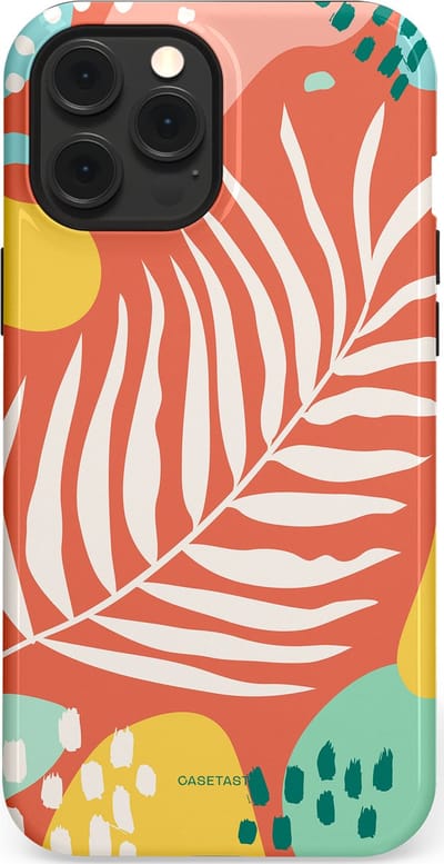 Casetastic Hoesje Geschikt voor Apple iPhone 12 Pro Max Magsafe - Stijlvolle Beschermende Duo-layer Case - Zomeravond