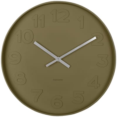 Karlsson Wandklok Mr. Green - Groen - Ø37,5cm - Wandklok