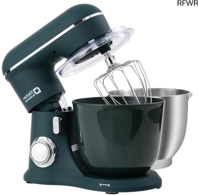 Keukenmachine - Standmixer - Bakken en Koken - Dubbele Mengkommen - 4.5L + 5L - Donkergroen