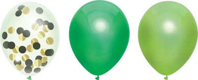 Haza Verjaardag ballonnen - 6x - groen-kleuren-mix - 30 cm - feestversiering
