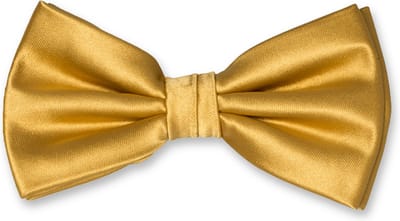 E.L. Cravatte Strik - Goud - Satijn Vlinderdas