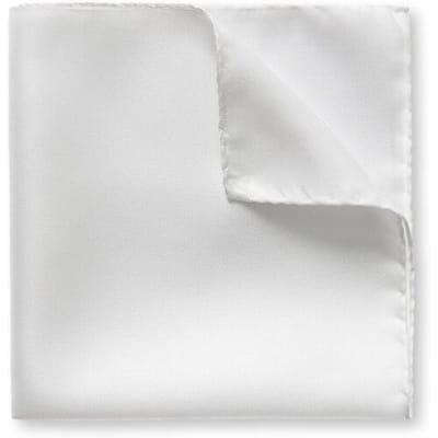 Eton Zijden Pochet Wit / male