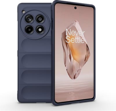 MobyDefend Hoesje - Geschikt voor OnePlus 12R - TPU Gripcase - Blauw