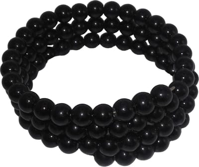 Multi armband met kralen zwart