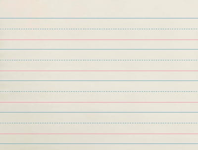 Schrijfvel Papier 1-1/8 Inch Gelijnd voor Basischool Schrijftechniek 500 Vellen Wit