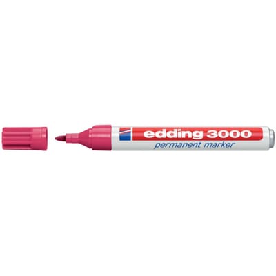 Viltstift edding 3000 rond 1.5-3mm karmijnrood